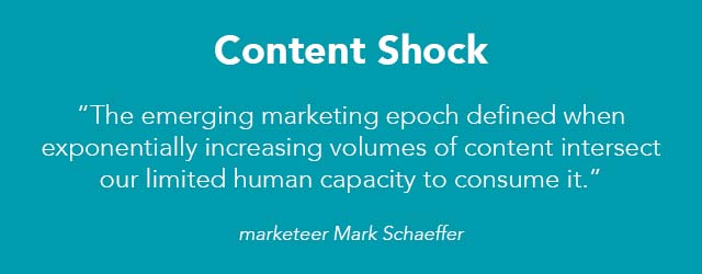 Content Shock citaat